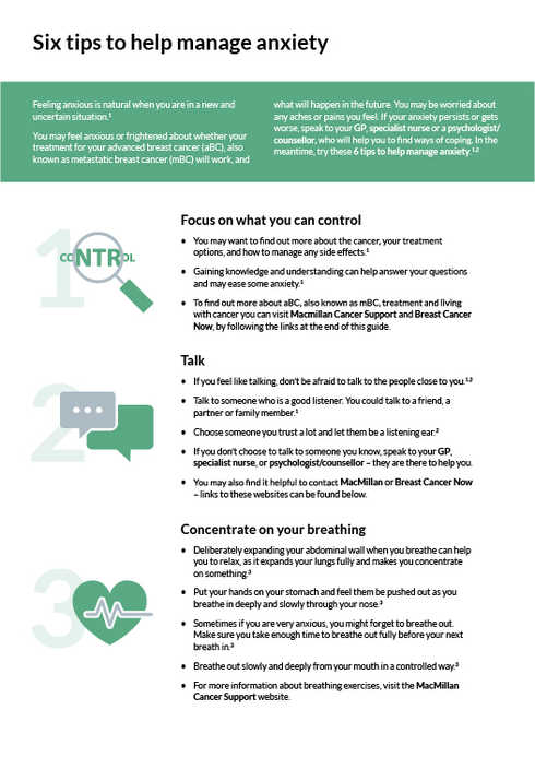 Six tips to help manage anxiety