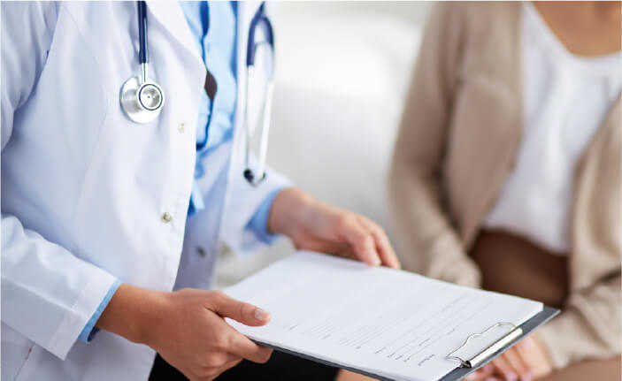 Why have I been prescribed, doctor with clipboard